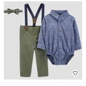 9 month button down outfit